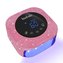Load image into Gallery viewer, UV Nail Lamp 54W, Cordless Gel UV Led Nail Lamp for Gel Nail Polish, Rechargeable UV Nail Light Nail Dryer with 4 Timer and LCD Display, Professional Fast Curing Lamp Nail Art Tools with Rhinestone
