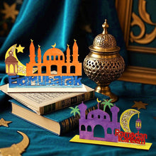 Load image into Gallery viewer, MUOUAKATE 6 Pcs Wooden Ramadan and Eid Crafts Kit, Paint Your Own Ramadan Activities for Boys Girls Ages 3-10 11 12, Ramadan Gifts for Ramadan Eid Party Supplies Class Home Table Decoration
