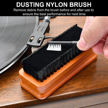 Load image into Gallery viewer, 6-in-1 Vinyl Record Cleaning Kit | Vinyl Record Cleaner Kit – Includes 2in1 Velvet Microfiber Brush, Soft Antistatic Nano Fiber Brush, Cleaning Liquid, Duster &amp; Stylus Brush, Storage Box, for Records
