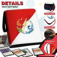 Load image into Gallery viewer, 440 Card Binder 4 Pocke 3-Ring Trading Card Binder with 55 Page Removable Sleeves, High Storage Trading Card Holder Collection Card Album Carrying Organizer Case for TCG Cards-red
