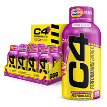 Load image into Gallery viewer, C4 Performance Energy Shot 2oz 12pk - Grape Popsicle
