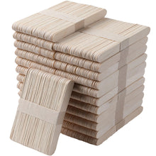 Load image into Gallery viewer, 1200 Pcs Craft Sticks Ice Cream Sticks, Borogo 6" x 3/4" Sticks Natural Wood Popsicle Craft Sticks Treat Sticks Ice Pop Sticks for DIY Crafts
