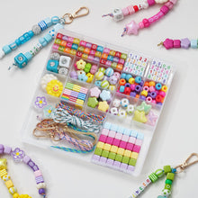 Load image into Gallery viewer, Xylise Beaded Keychain Making kit 277pcs Acrylic Heart Star Flower Letter Alphabet Bag Charms Beads DIY Key Chain Charm Supplies Crafts Accessoriess Jewerly Making Kit for Women (277)
