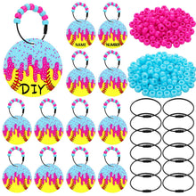 Load image into Gallery viewer, Equsion 144 Pcs Softball Gifts for Team Ice Cream Drip Softball Keychain DIY Craft Making Kit Acrylic Ice Cream Drip Charms Beads Key Rings for Sport Party Favor Backpack Accessories Decoration
