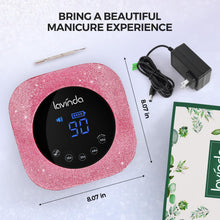 Load image into Gallery viewer, UV Nail Lamp 54W, Cordless Gel UV Led Nail Lamp for Gel Nail Polish, Rechargeable UV Nail Light Nail Dryer with 4 Timer and LCD Display, Professional Fast Curing Lamp Nail Art Tools with Rhinestone
