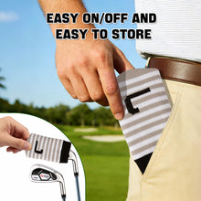 Load image into Gallery viewer, PGM 10 Pcs Golf Head Covers for Iron Club Set with Marked, Stretchy Durable Soft Thickened Sock Style Headcover for Multiple Iron Sizes Khaki
