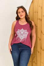 Load image into Gallery viewer, ForHailey Womens Plus Size Racerback Tank Tops Graphic Summer Sleeveless Tunic Shirts Flowy Loose Boho Beach Yoga Tee Mandala Purple XX-Large
