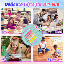 Load image into Gallery viewer, DASTTUIS 150 Pieces DIY Beadable Pen Kit – 50 Plastic Ballpoint Pens with Refills &amp; Bags – School Supplies, Office Accessories &amp; Decorative Items for Students &amp; Teachers （Sweet）
