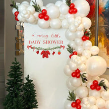 Load image into Gallery viewer, GIOGUK A Merry Little Baby Shower Decal - Merry Christmas Theme Baby Shower Party Decoration Wall Decal, Xmas Gender Reveal Party Supplies Wall Stickers, Christmas Sign Balloon Arch Decor Stickers
