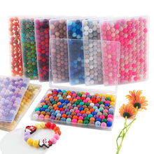Load image into Gallery viewer, Lovyomi 150pcs 15mm Silicone Beads for Keychain Making Mix Color Round Beads for Pens and Bracelet Crafts(Blue)

