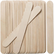 Load image into Gallery viewer, 1200 Pcs Craft Sticks Ice Cream Sticks, Borogo 6" x 3/4" Sticks Natural Wood Popsicle Craft Sticks Treat Sticks Ice Pop Sticks for DIY Crafts

