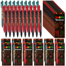 Load image into Gallery viewer, LTEIWFPE 30 Sets Happy Kwanzaa Ballpoint Pen Bookmarks Gifts Bulk African American Traditional Heritage Educational Prizes Party Favor for Students Teachers Classroom Office Supplies
