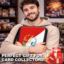 Load image into Gallery viewer, 440 Card Binder 4 Pocke 3-Ring Trading Card Binder with 55 Page Removable Sleeves, High Storage Trading Card Holder Collection Card Album Carrying Organizer Case for TCG Cards-red
