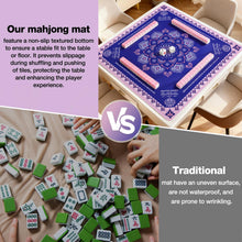 Load image into Gallery viewer, Ghouse 32.3''X32.3'' Mahjong Mat Non-Slip Noise Reduction Mahjong Mats Waterproof Mahjong Table Cloth Rubber Game Pad with 1 Carrying Bag for Mahjong,Poker,Card, Board, Dominoes(Purple)
