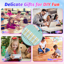 Load image into Gallery viewer, DASTTUIS 150 Pieces DIY Beadable Pen Kit – 500 Plastic Ballpoint Pens with Refills &amp; Bags – School Supplies, Office Accessories &amp; Decorative Items for Students &amp; Teachers (Silver and Gold)
