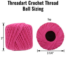 Load image into Gallery viewer, Threadart 100% Pure Cotton Crochet Thread - SIZE 3 - Color 17 - APRICOT - Size 10 and 3 - Singles and Bulk Packs Available
