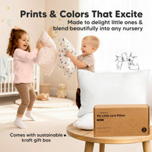Load image into Gallery viewer, KeaBabies Toddler Pillow with Pillowcase – 13x18 Soft, Breathable Organic Cotton Muslin Kids Pillow for Sleeping, Travel, Preschool Nap, Small Bed, Toddler Age 2 Year Old to 5 (Flutter)
