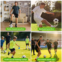 Load image into Gallery viewer, NELOMO 5ft×3ft Soccer Dribbling Training Turf - Portable Soccer Mastery Skill Practice Mat for Ball Control &amp; Footwork Drills - Tailored for Soccer Enthusiasts
