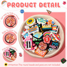 Load image into Gallery viewer, Tondiamo 60 Pcs Inspirational Silicone Focal Beads for Pens Bulk Encouraging Positive Beads for Beadable Pen Keychain Jewelry Bracelet Making DIY Crafts
