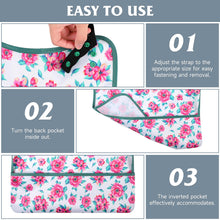 Load image into Gallery viewer, Barklincharm 3 Pack Adult Bibs for Women, Washable Clothing Protector with Upgraded Crumb Catcher, Reusable Large Feeding Bib for Women Elderly Seniors,Flower
