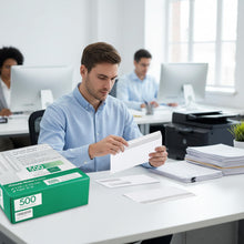 Load image into Gallery viewer, #8 Double Window Security Check Envelopes,500 Counts Double Window Self Seal Security Envelopes,No.8 Double Window Bussiness Envelopes Designed for Checks/Tax Form/Invoices/Business Correspondence
