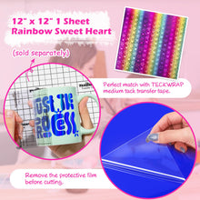 Load image into Gallery viewer, TECKWRAP Holographic Chrome Permanent Adhesive Vinyl Sheets 12” X 12” 33 Assorted Colors for Most Cutting Machines and DIY Craft Decals，Party Decoration, Sticker, Craft Cutter, Car Decal
