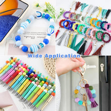 Load image into Gallery viewer, Kovict 145pcs Silicone Beads, 15mm Silicone Beads for Keychain Making, Pens Bracelet Necklace DIY Crafts（Dark Green）
