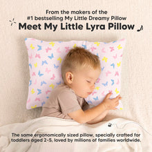 Load image into Gallery viewer, KeaBabies Toddler Pillow with Pillowcase – 13x18 Soft, Breathable Organic Cotton Muslin Kids Pillow for Sleeping, Travel, Preschool Nap, Small Bed, Toddler Age 2 Year Old to 5 (Flutter)
