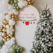 Load image into Gallery viewer, GIOGUK A Merry Little Baby Shower Decal - Merry Christmas Theme Baby Shower Party Decoration Wall Decal, Xmas Gender Reveal Party Supplies Wall Stickers, Christmas Sign Balloon Arch Decor Stickers

