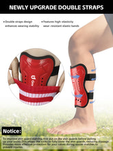 Load image into Gallery viewer, Gnodio Kids Soccer Shin Guards and Socks Youth Soccer Shin Pads Protective Defender Gear for 3-12 Years Old Toddler Children Teen Boys Girls Red L
