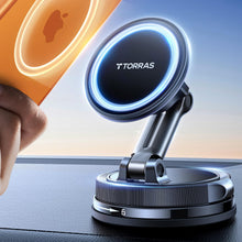Load image into Gallery viewer, TORRAS 2026 Vacuum for Magsafe Car Mount【98+LBS Strongest Suction &amp; Ultra Magnet】 Magnetic Phone Holders for Your Car, 360° Adjustable Car Phone Holder Mount for iPhone 17 Pro Max 16 15 14 13 12
