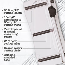 Load image into Gallery viewer, Tonic Studios Tim Holtz Rotary Media Trimmer, White
