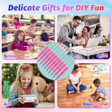 Load image into Gallery viewer, DASTTUIS 150 Pieces DIY Beadable Pen Kit – 50 Plastic Ballpoint Pens with Refills &amp; Bags – School Supplies, Office Accessories &amp; Decorative Items for Students &amp; Teachers (Rose Red)
