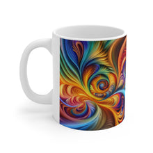 Load image into Gallery viewer, Tye Dye Swirls &amp; Ripples #3 Ceramic 11oz AI Decorative Mug
