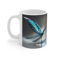 Load image into Gallery viewer, March Aquamarine Birth Month Colors Fairies &amp; Butterflies #1 Mug 11oz mug AI-Generated Artwork
