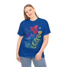 Load image into Gallery viewer, Amazing Floral Unisex Heavyweight 100% Cotton T-Shirt
