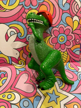 Load image into Gallery viewer, Disney Pixar Toy Story 6&quot; Rex Green Dinosaur Poseable Toy Figure Orange/Red Helmet Hat
