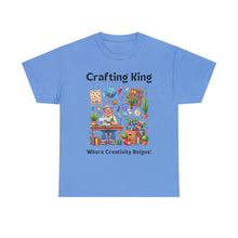 Load image into Gallery viewer, Crafting King: Where Creativity Reigns, Grandpa Sewing Cotton Classic T-shirt
