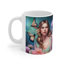 Load image into Gallery viewer, June Opal Birth Month Colors Fairies &amp; Butterflies #3 Mug 11oz mug AI-Generated Artwork
