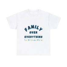 Load image into Gallery viewer, Muse Wearable Blue Border Family Over Everything Unisex Cotton Crewneck T-Shirt
