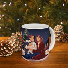 Load image into Gallery viewer, Parents Baby&#39;s First Christmas Ceramic Mug 11oz Design #1
