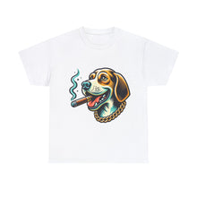 Load image into Gallery viewer, Muse Wearable The Dog Life Hound Dog Cigar Gold Chain Unisex Crewneck T-Shirt
