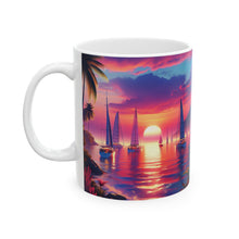 Load image into Gallery viewer, Blue Skies Nautical Sunset Ceramic Mug 11oz Ceramic Coffee Mug
