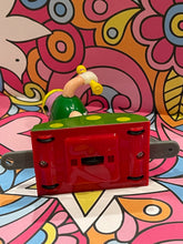 Load image into Gallery viewer, 2006 Mars M&amp;M&#39;s Collectible Mini Marching Band Train Holiday TopperGreen Majorette
