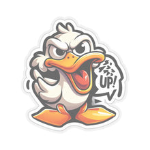 Load image into Gallery viewer, Funny Angry Stubborn Duck Vinyl Stickers, Laptop, Journal, Whimsical, Humor #4
