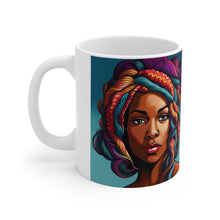 Load image into Gallery viewer, Retro 60s Female Queen #4 Mug 11oz mug AI-Generated Artwork
