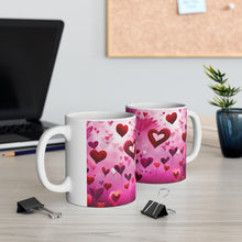 Load image into Gallery viewer, Valentine&#39;s Day From The Pink Heart #1 Mug 11oz mug AI-Generated Artwork
