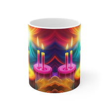 Load image into Gallery viewer, Happy Birthday Candles #15 Ceramic 11oz Mug AI-Generated Artwork
