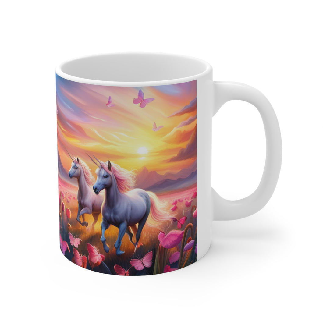 I Dream of Unicorns & Butterflies #12 Ceramic 11oz AI Decorative Coffee Mug