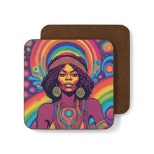 Load image into Gallery viewer, Retro 60&#39;s Psychedelic #37 Hardboard Back AI-Enhanced Beverage Coasters
